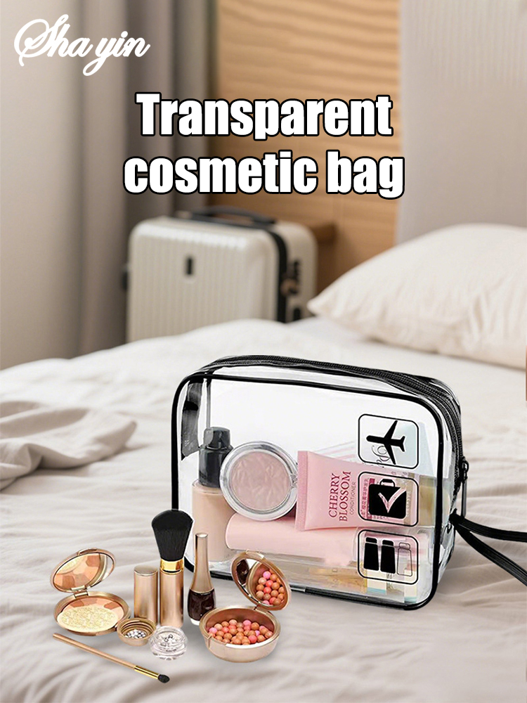 Toiletry Bag Tsa - Transparent makeup bag, portable outdoor grooming