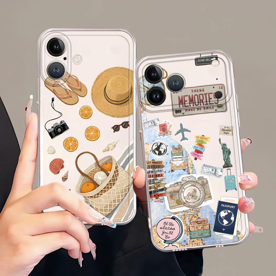 Travel Accessories Iphone - Beach Travel Theme Phone Case For