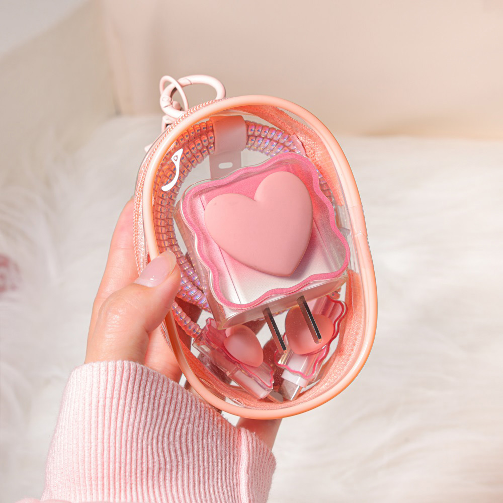 Travel Accessories Iphone - 6PCS Love Heart Charger Cover for