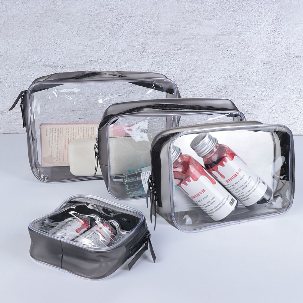 Toiletry Bag Tsa - Environmental Protection PVC Transparent Zipper Cosmetic