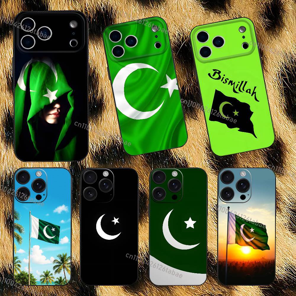 Travel Accessories Iphone - Pakistan Passport Flag Black Soft Case