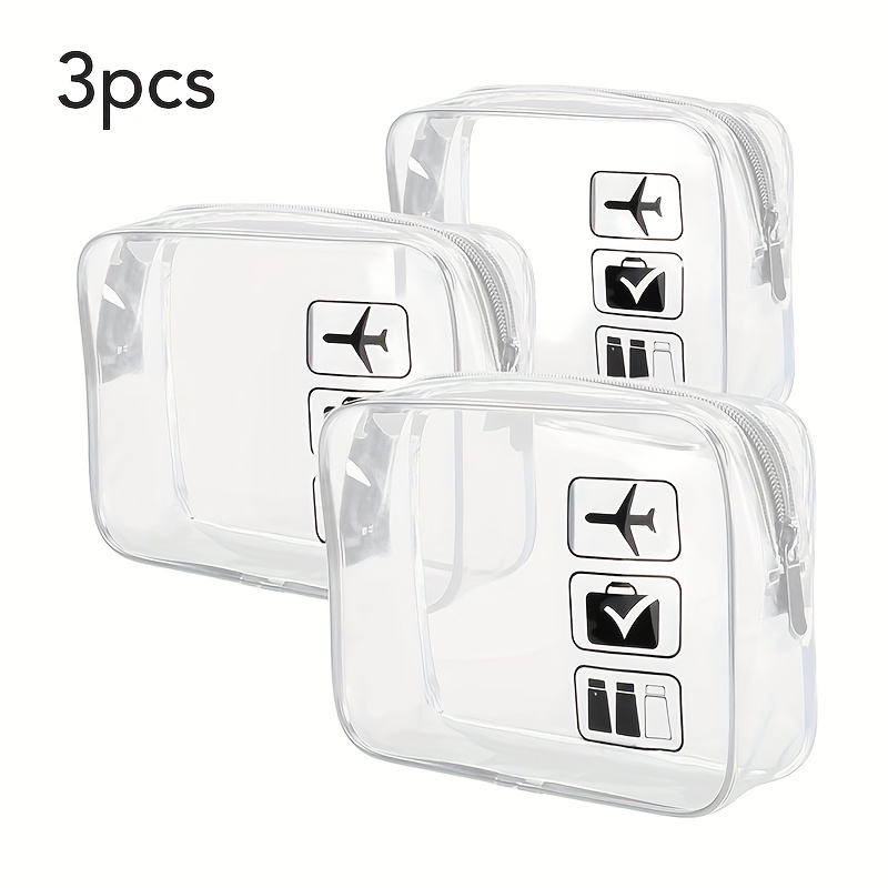 Cosmetic Pouch 3 Pcs Clear Toi - đánh giá và giá Toiletry Bag Tsa