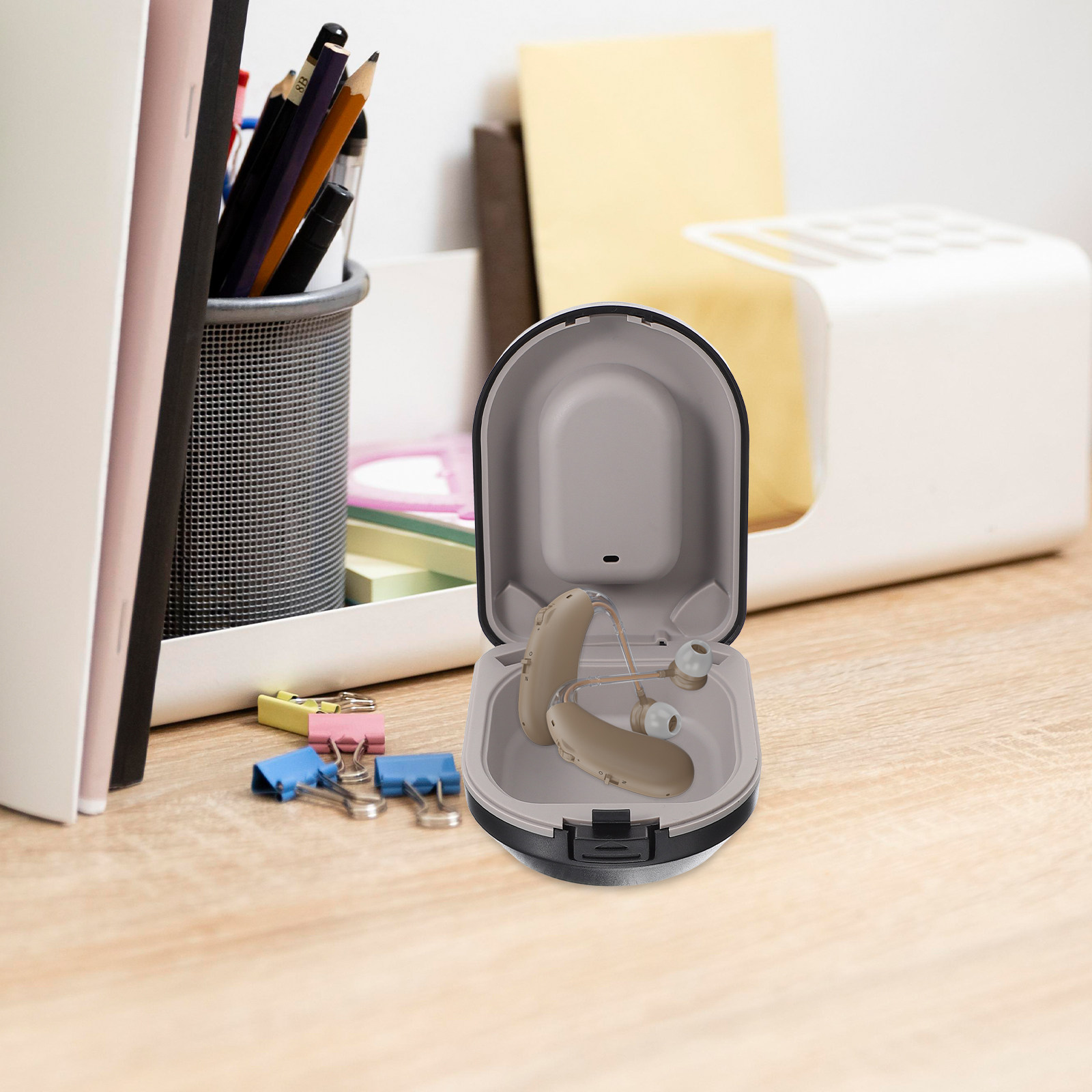 Portable Hearing Aid Case Ligh - đánh giá và giá Travel Accessories Box