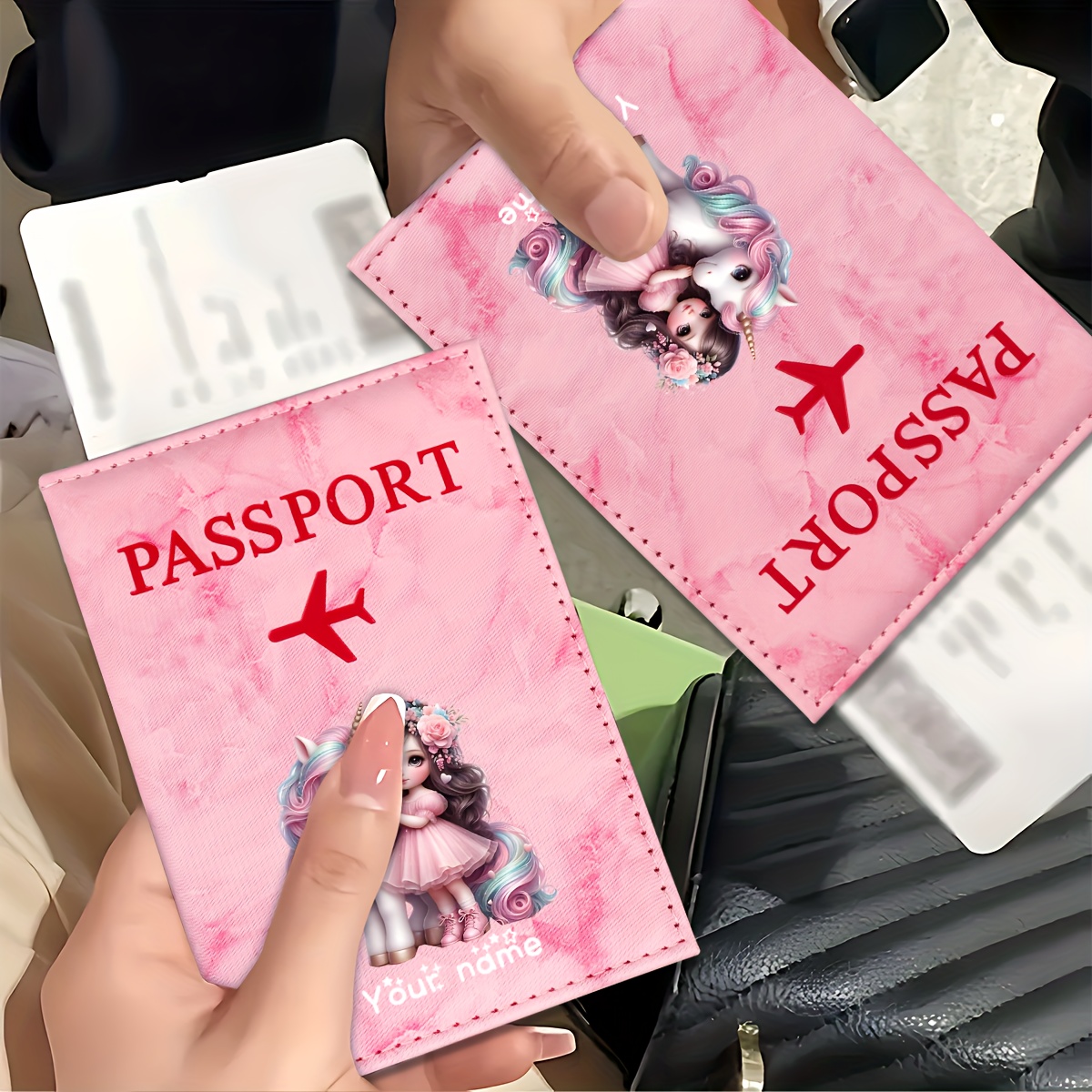Unicorn Girl Pattern PU Passpo - đánh giá và giá Travel Accessories Uk