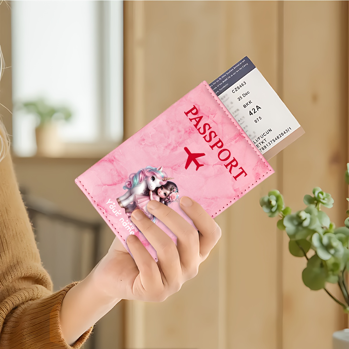 Unicorn Girl Pattern PU Passpo - đánh giá và giá Travel Accessories Uk