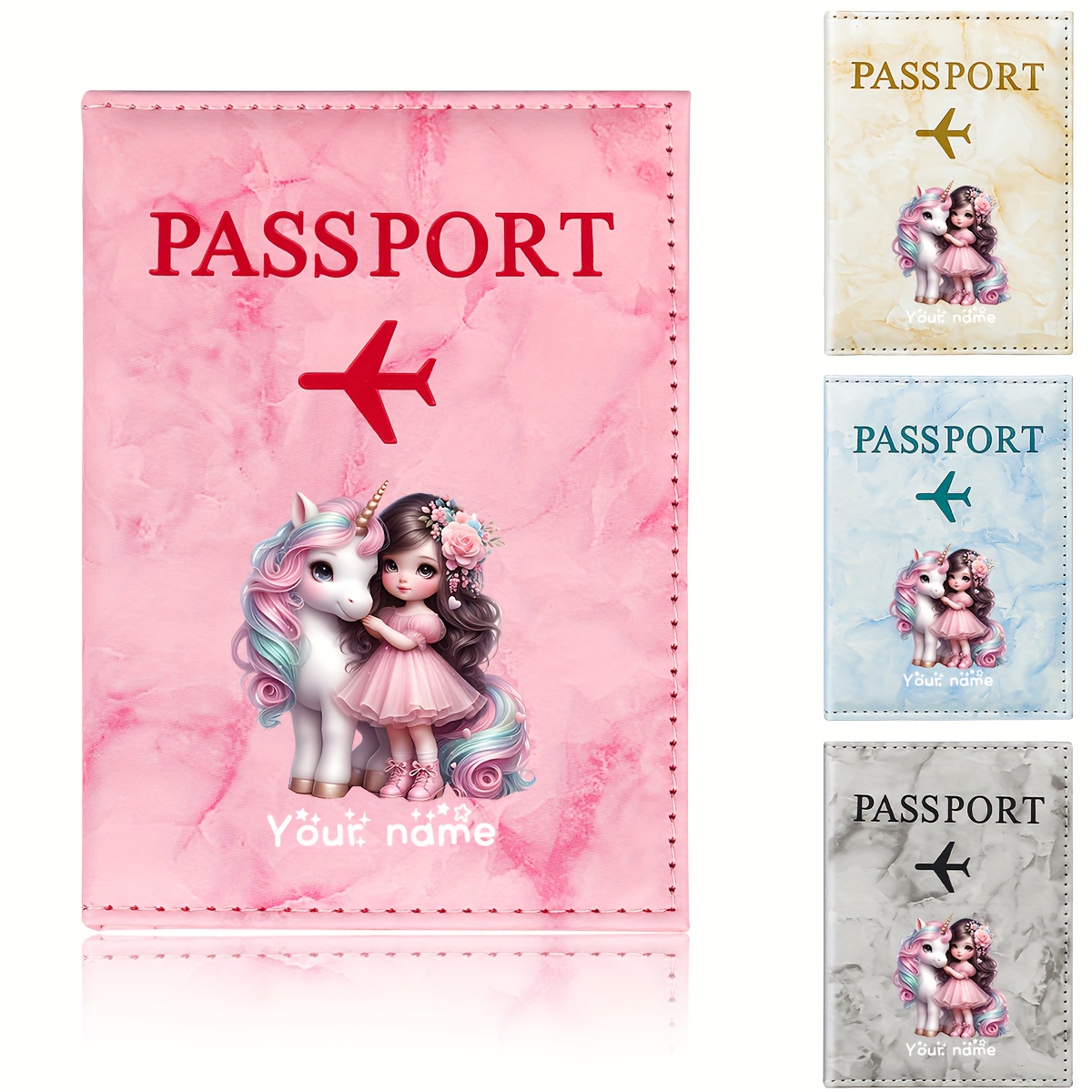 Unicorn Girl Pattern PU Passpo - đánh giá và giá Travel Accessories Uk