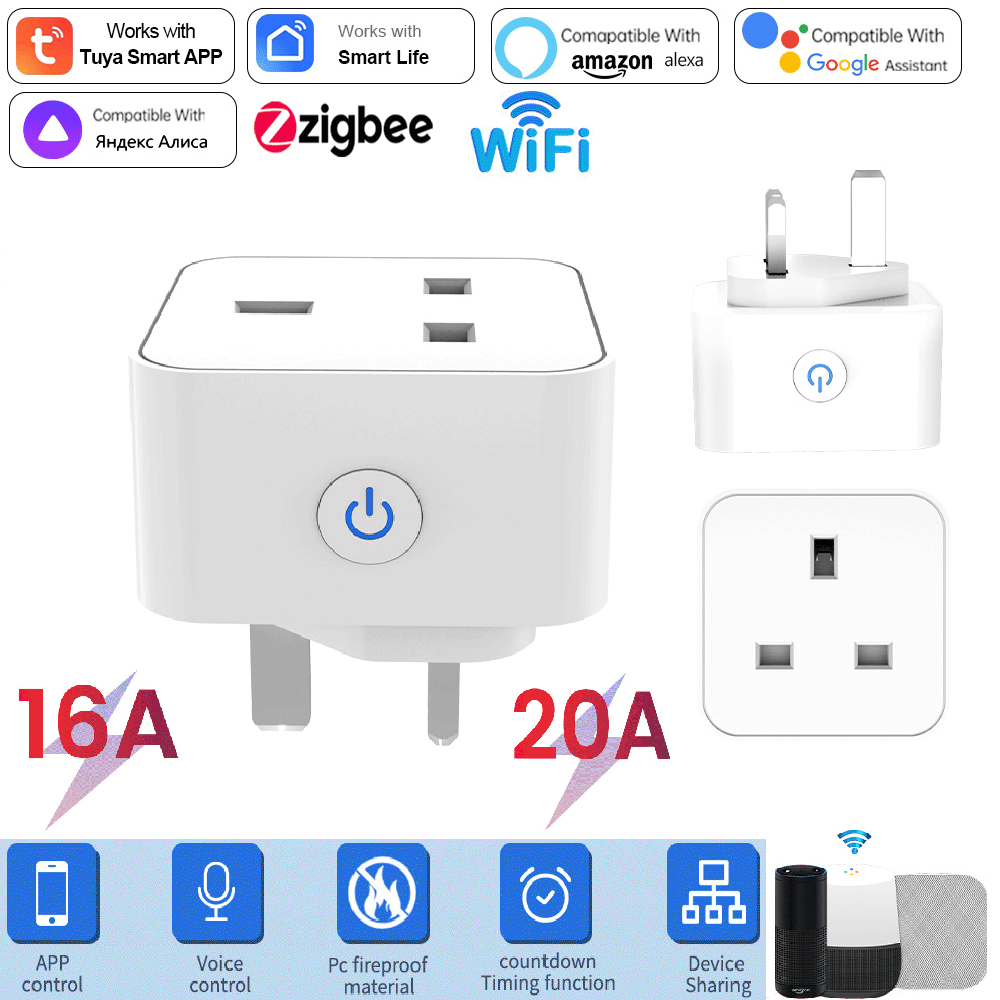 Tuya Smart Socket 16A/20A WiFi - đánh giá và giá Travel Accessories Uk