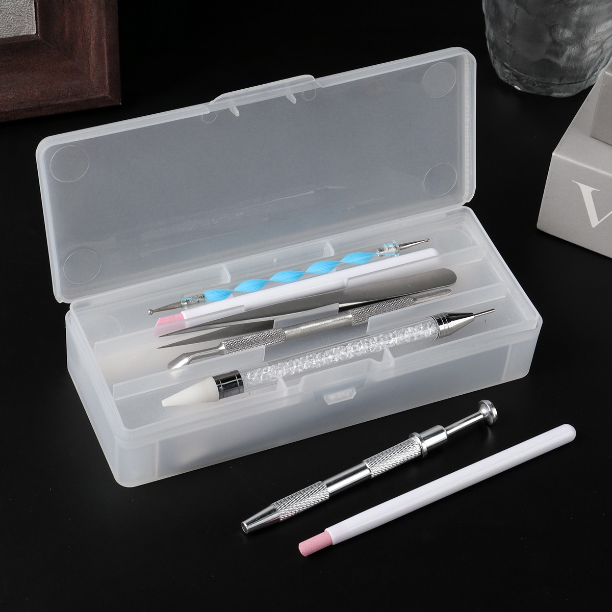 Transparent Nail Studio Set Na - đánh giá và giá Travel Accessories Box