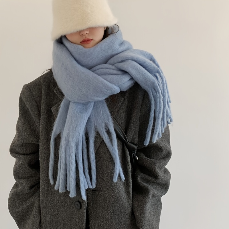 Elegant and thick winter scarf - đánh giá và giá Travel Accessories New