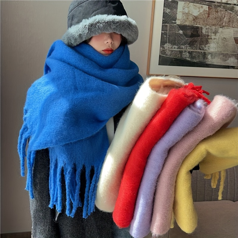 Elegant and thick winter scarf - đánh giá và giá Travel Accessories New