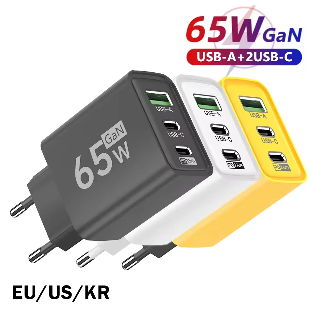 Foldable 65W GaN 3‑Port USB‑C  - đánh giá và giá Travel Accessories Iphone