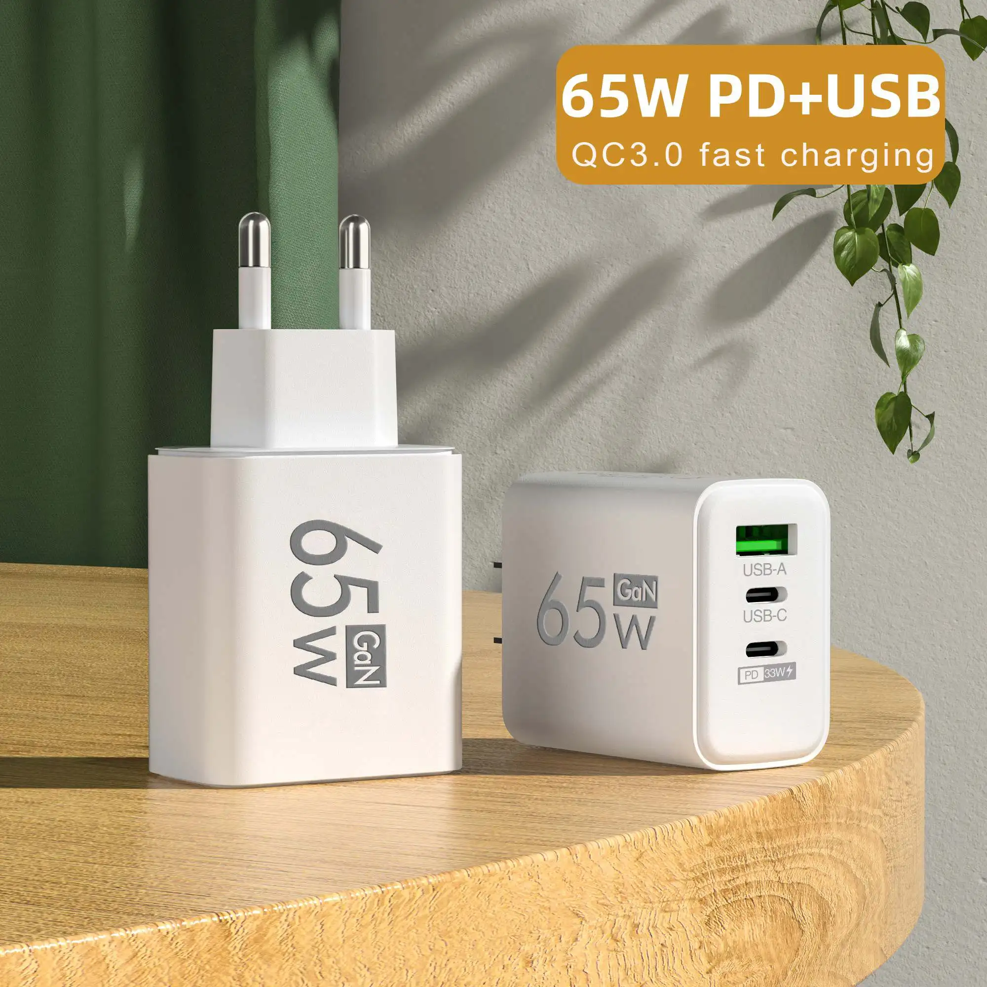 Foldable 65W GaN 3‑Port USB‑C  - đánh giá và giá Travel Accessories Iphone