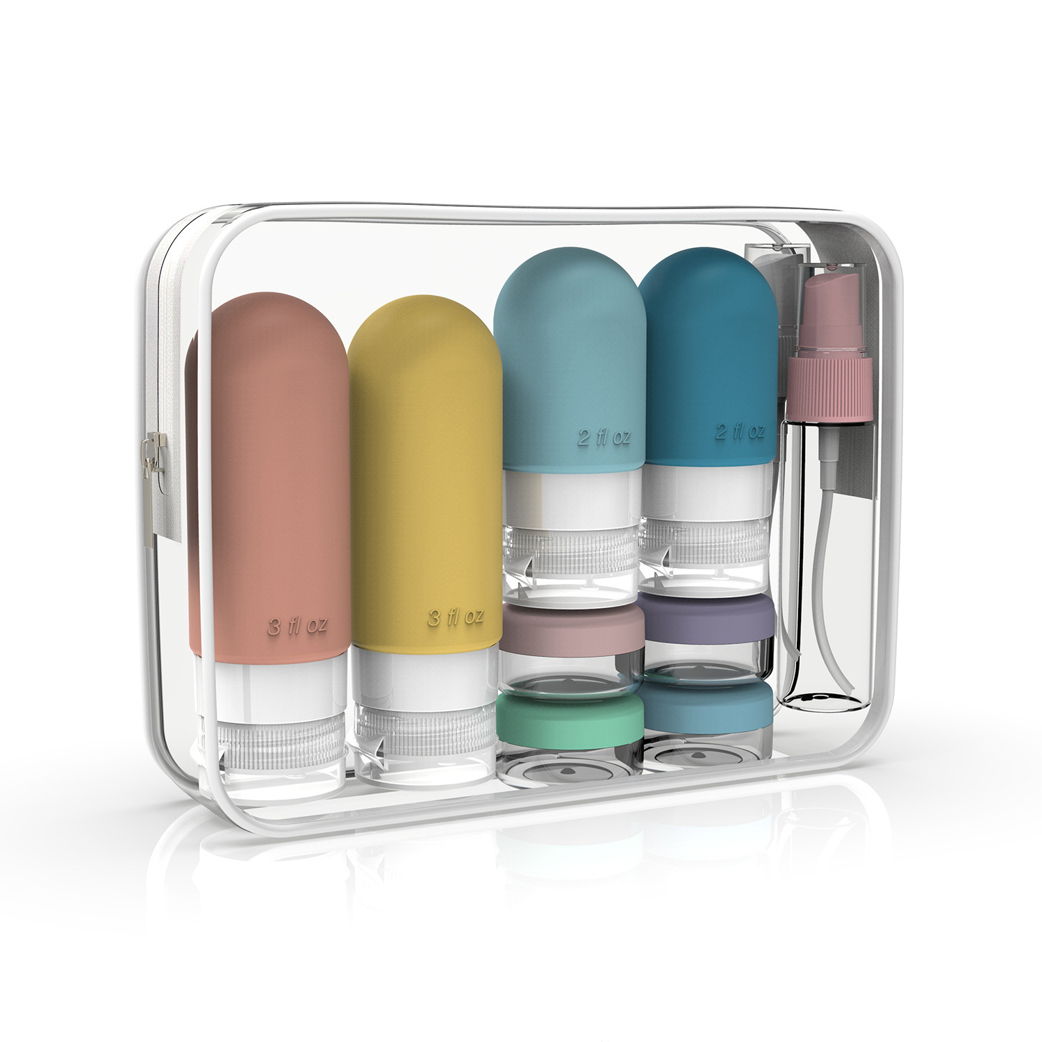 16 Pack Leak Proof Travel Bott - đánh giá và giá Toiletry Bag Tsa