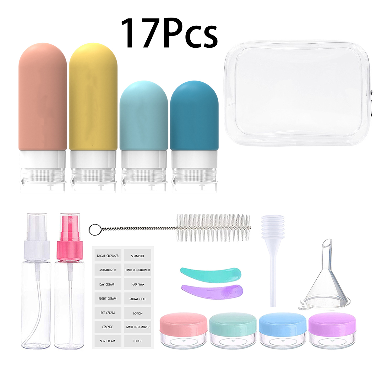 16 Pack Leak Proof Travel Bott - đánh giá và giá Toiletry Bag Tsa