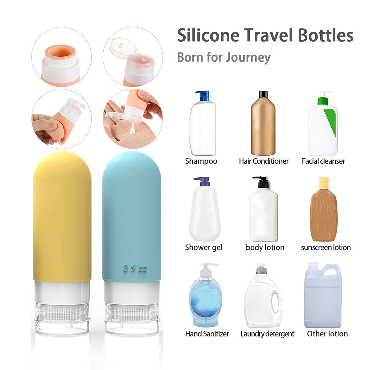 16 Pack Leak Proof Travel Bott - đánh giá và giá Toiletry Bag Tsa