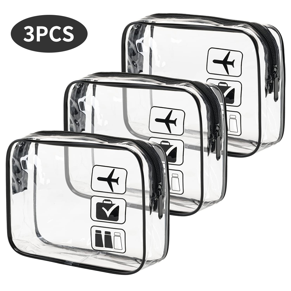 Cosmetic Pouch 3 Pcs Clear Toi - đánh giá và giá Toiletry Bag Tsa