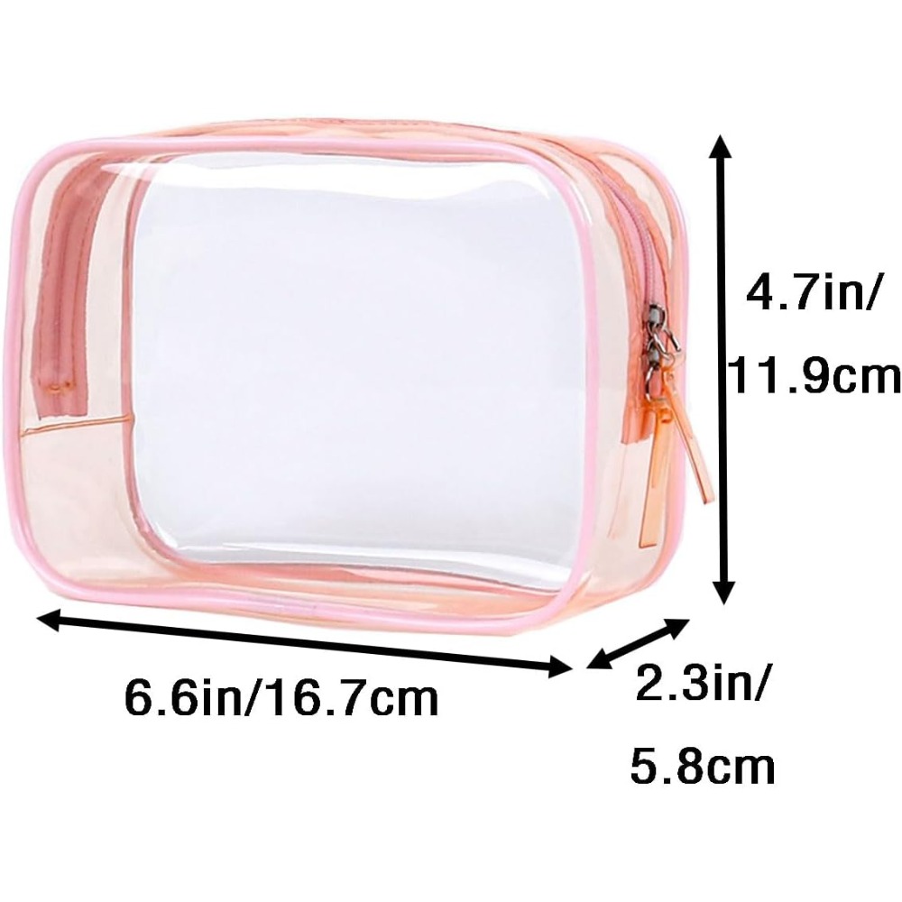 Clear Pouch Small, 6.6x2.3x4.7 - đánh giá và giá Toiletry Bag Tsa